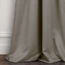 Grey Room Darkening Curtain Panel Pair - 55" W X 98" L Each Panel-Royal Tradition-Egyptian Linens
