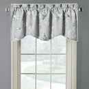Sue Lined Valance Scalloped Decorative Rope Embroidered 52"Wx19"L (Single)-Wholesale Beddings