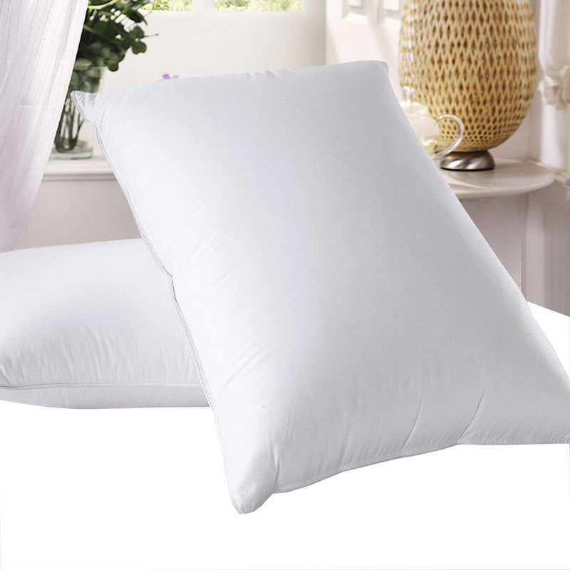 600 Thread Count Goose Down Pillow - Soft Support (Single)-Pillows-Abripedic-Standard/Queen (Single)-Egyptian Linens