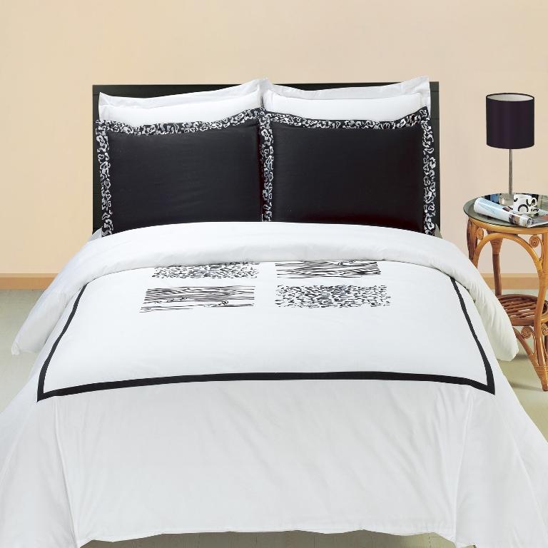 Burbank Embroidered Cotton 3-Piece Duvet Cover Set-Royal Tradition-Full/Queen-Egyptian Linens