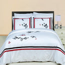 Florence Embroidered 100% Cotton 3-Piece Duvet Cover Set-Royal Tradition-Full/Queen-Egyptian Linens